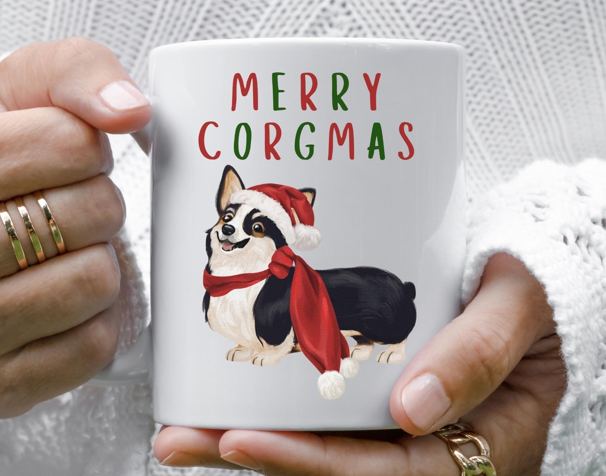 Santa Corgi Mug Christmas Coffee Mug Winter Coffee Mug Dog Themed Christmas Gift Corgi Collectible Christmas Morning Coffee Cup Corgi Christmas Gift Dog Mug Christmas Gift Idea Unique Christmas Gift Funny Corgi Gift Corgi Decor