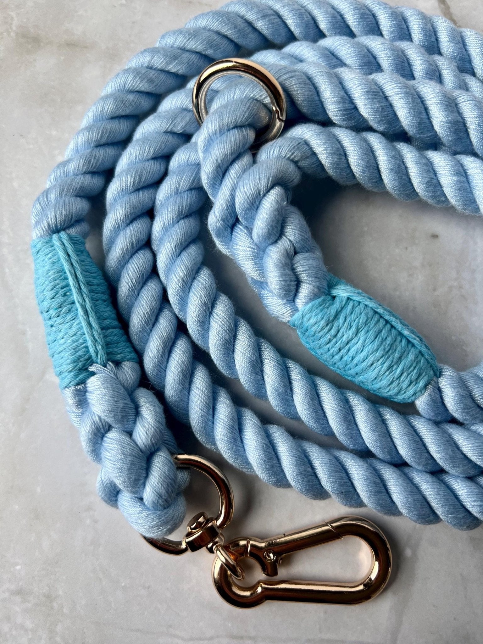 Purple Cotton Dog Leash Premium Walking Set Waste Bag Holder Collection Training Equipment Bundle Essential Pet Supply Package Durable Rope Construction Quality Hardware Design Complete Care Set Long Length Training Gear