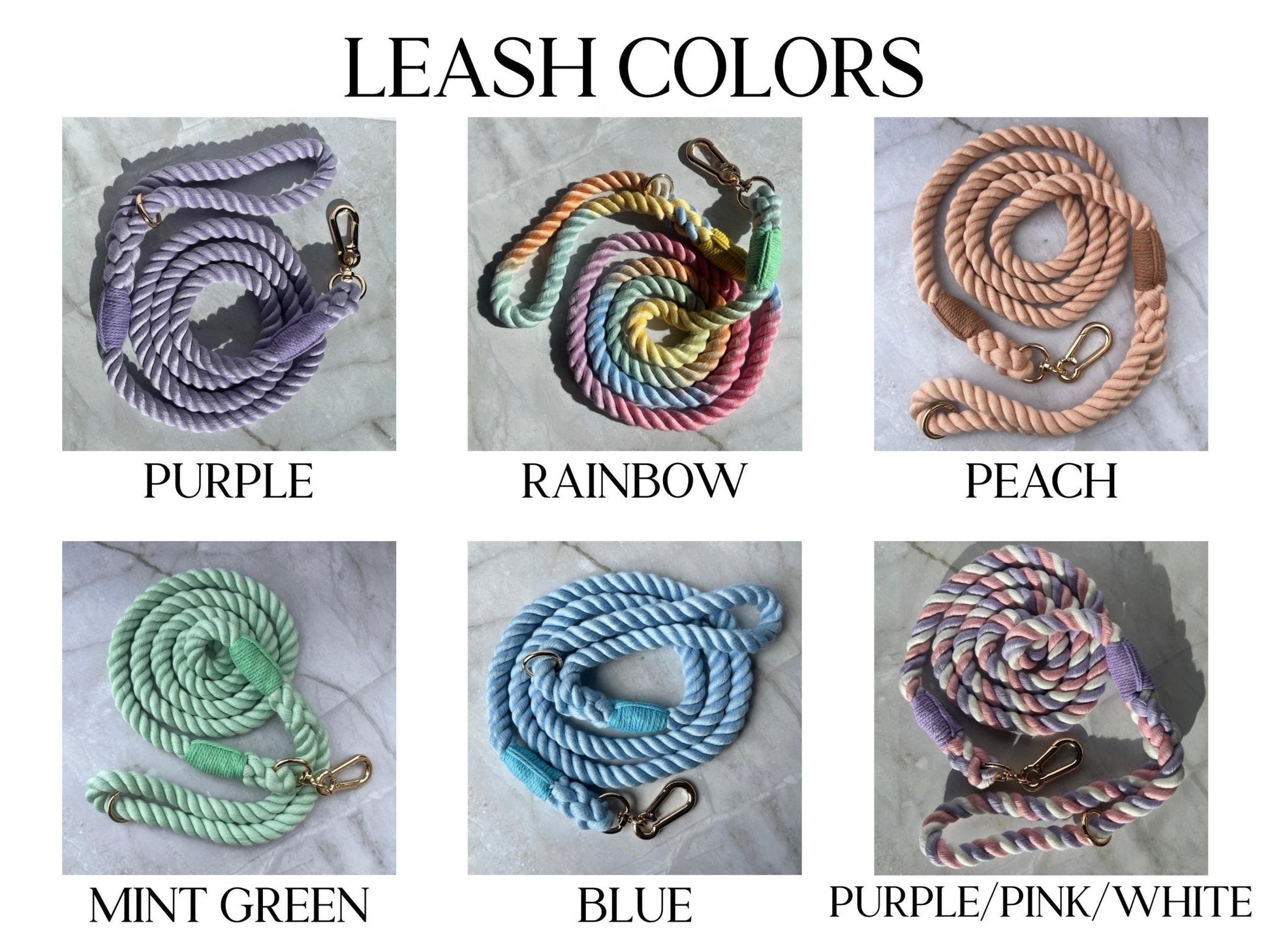 Cotton Rope Dog Leash Set With Waste Bag Dispenser