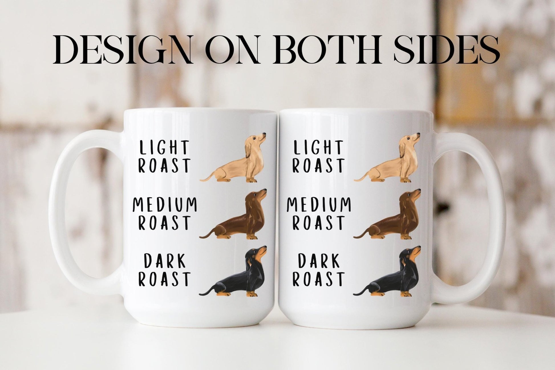 Dachshund Coffee Mug Wiener Dog Mug Weenie Dog Lover Gift Hot Beverage Mug Dachshund Collectible Pet Themed Decor Coffee Lover Gift Tea Lover Gift
