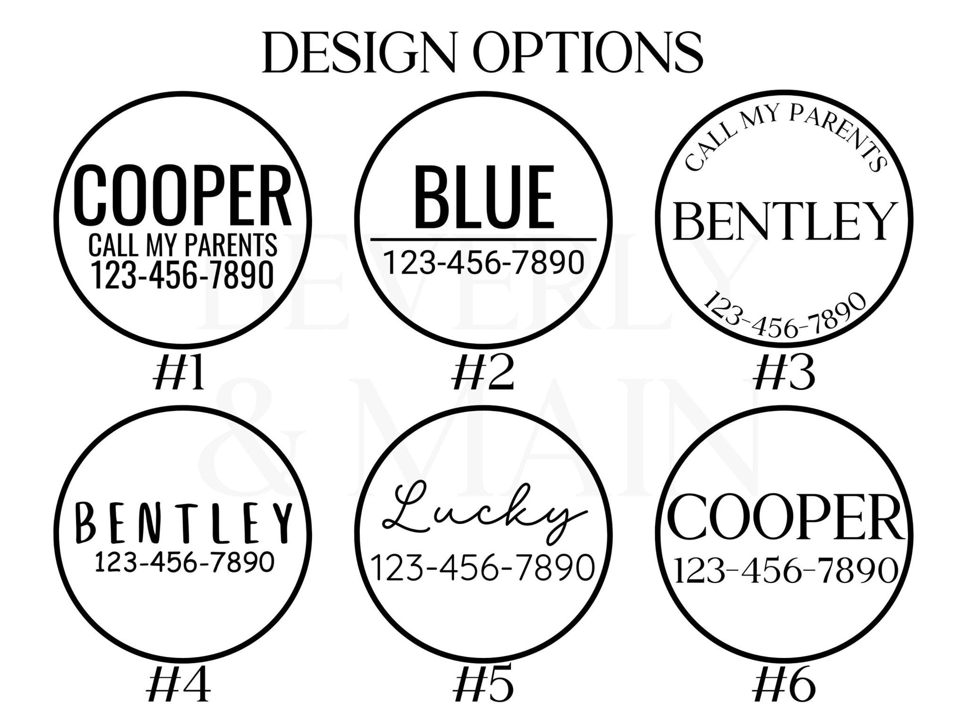 Engraved Dog Collar Air Tag Holder