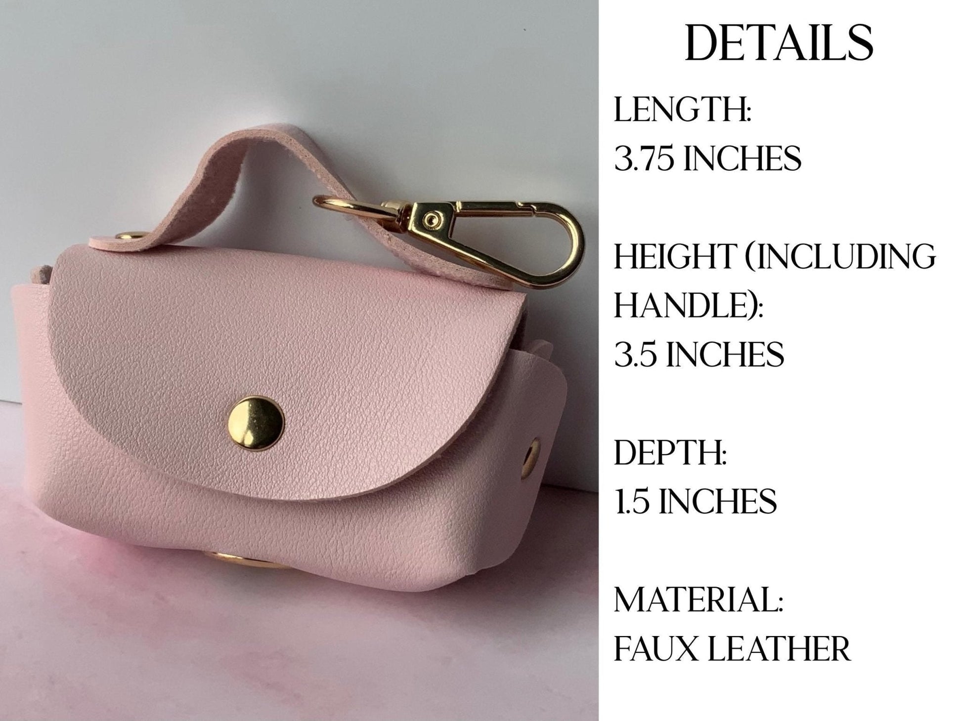 Modern Dog Supply Organizer Premium Waste Bag Holder Portable Storage Solution Leash Attachment System Elegant Faux Leather Construction Convenient Roll Dispenser Design Stylish Pet Accessory Beautiful Pastel Colors Essential Walking