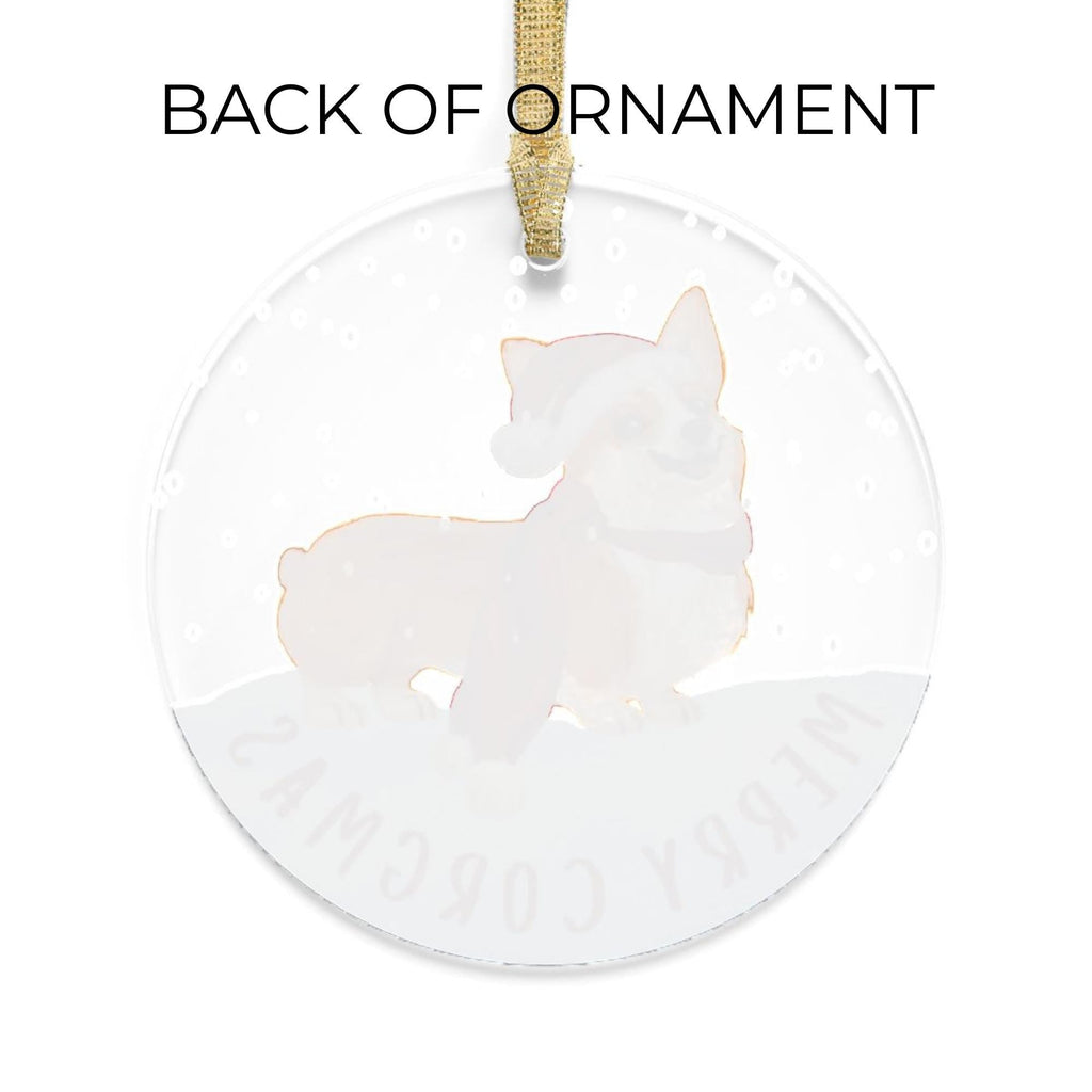 Funny Corgi Christmas Ornament