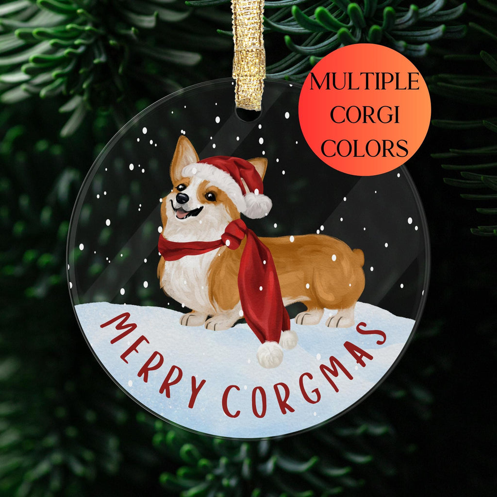 Gift for Corgi Dog Parent Holiday Decoration Acrylic Ornament Personalized Present Corgi Christmas Ornament Funny Gift for Corgi Mom Xmas Decor Unique