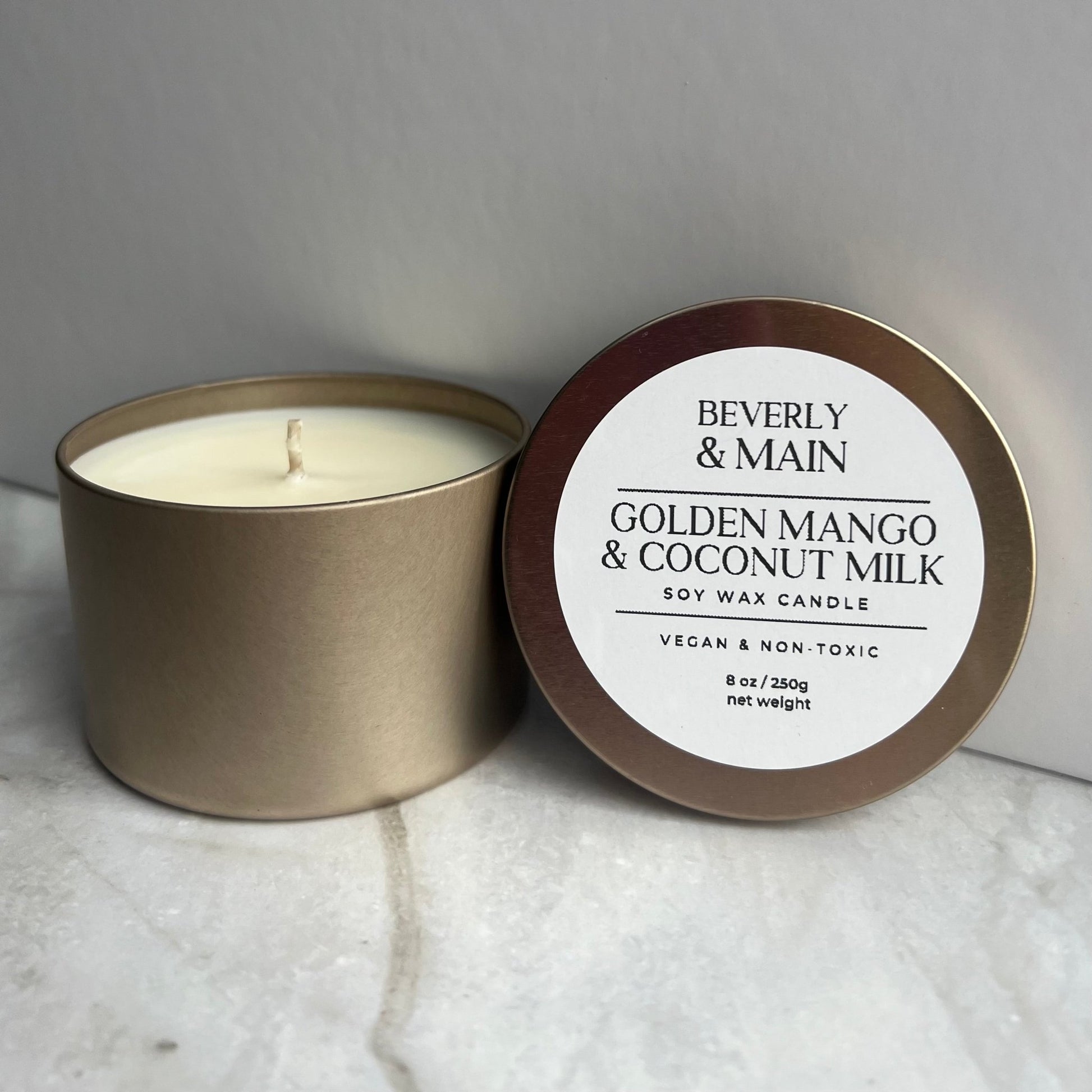 Golden Mango & Coconut Milk Handmade Soy Candle