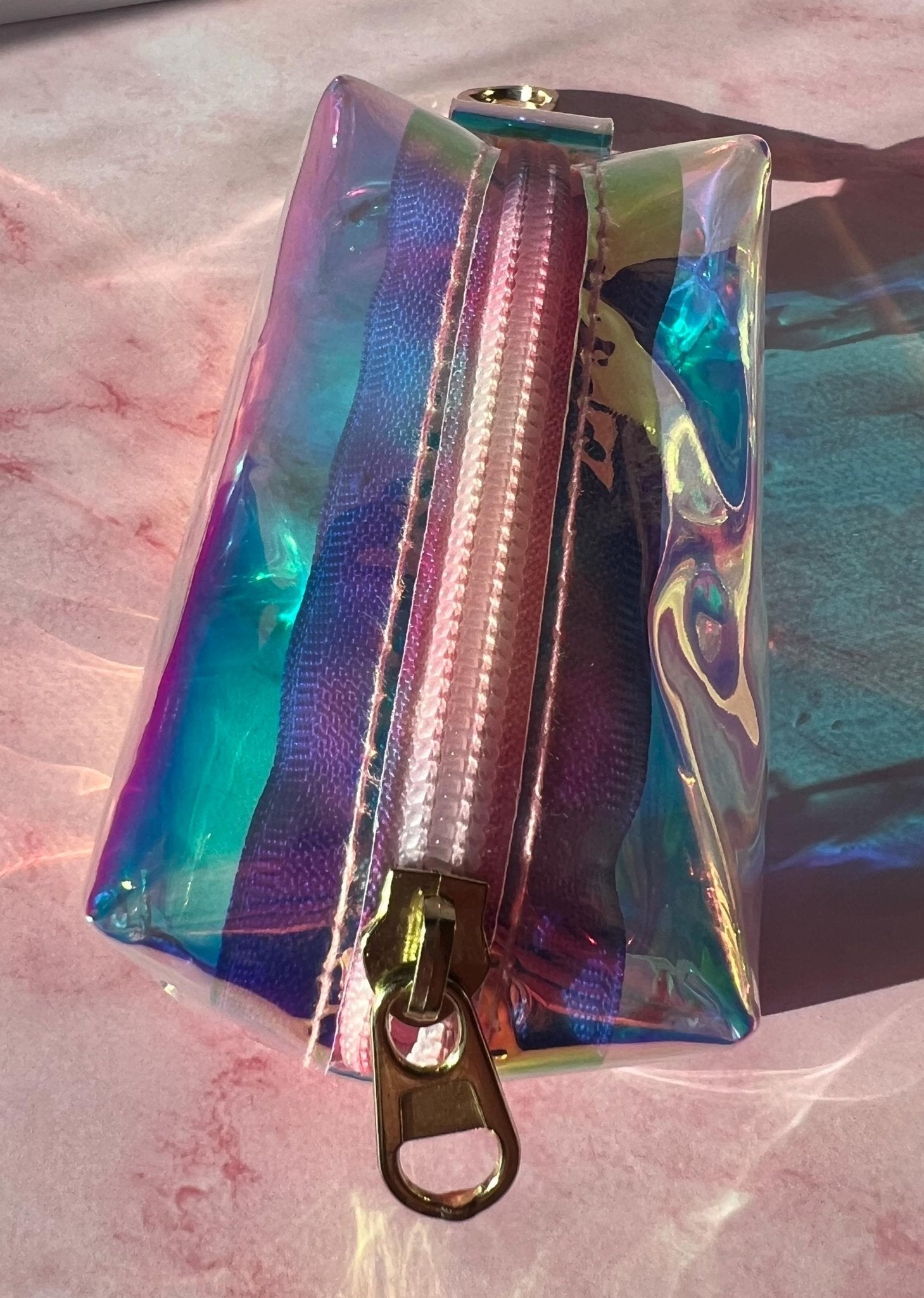 Rainbow Pet Storage Holographic Dog Waste Holder Premium Walking Accessory Durable Container Construction Metal Clip Attachment Convenient Poop Bag Dispenser Essential Supply Organizer Beautiful Iridescent Design Practical Daily Helper