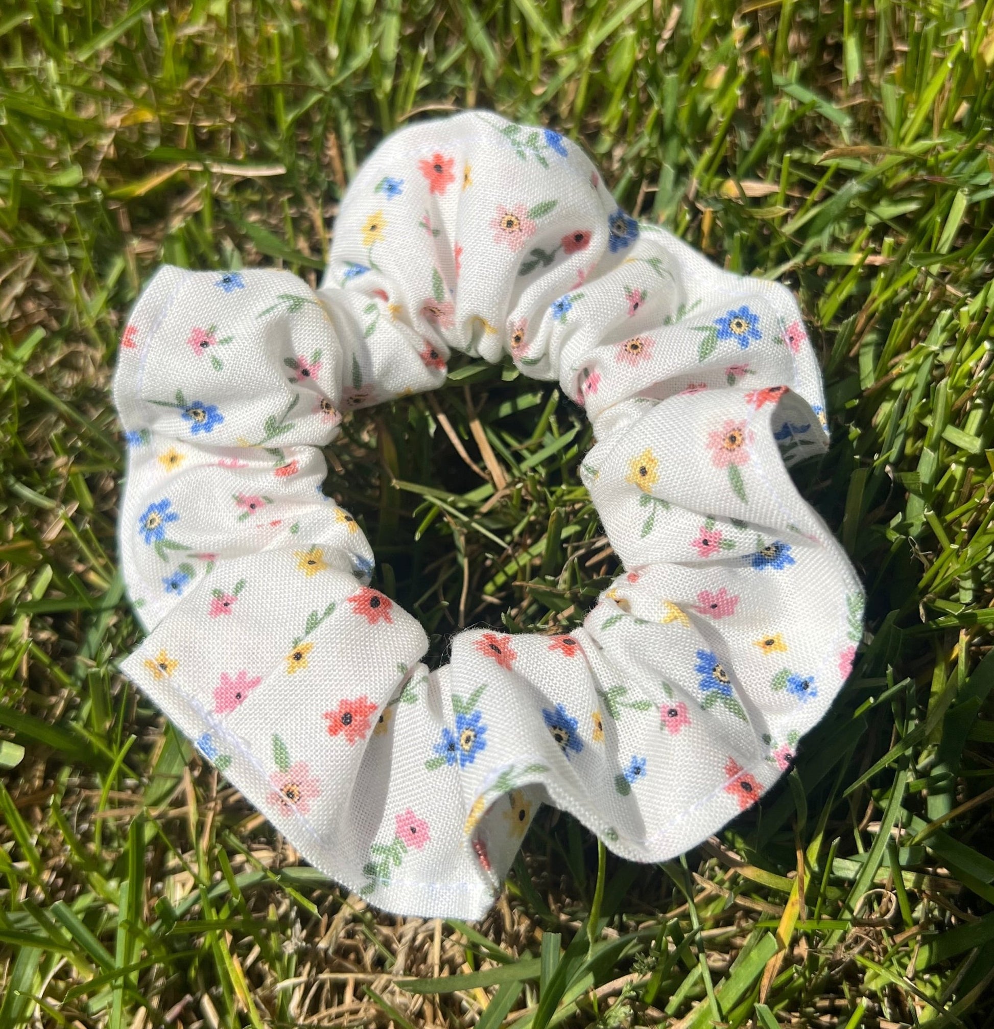 Cotton Fabric Scrunchie Summer Style Hair Accessory Elastic Headband Collection Soft Material Construction Butterfly Pattern Design Fashion Hair Tie Trendy Girl Essential Beautiful Pattern Details Premium Quality Material Comfortable Daily