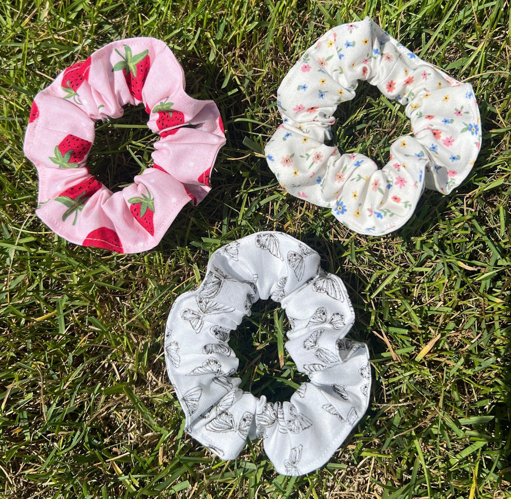 Summer Hair Accessory Cotton Fabric Scrunchie Premium Elastic Band Collection Beautiful Pattern Options Soft Material Construction Fashion Style Essential Trendy Girl Accessory Daily Wear Comfort Perfect Summer Look Matching Style Set